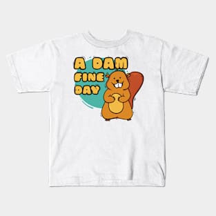 A dam fine day Kids T-Shirt